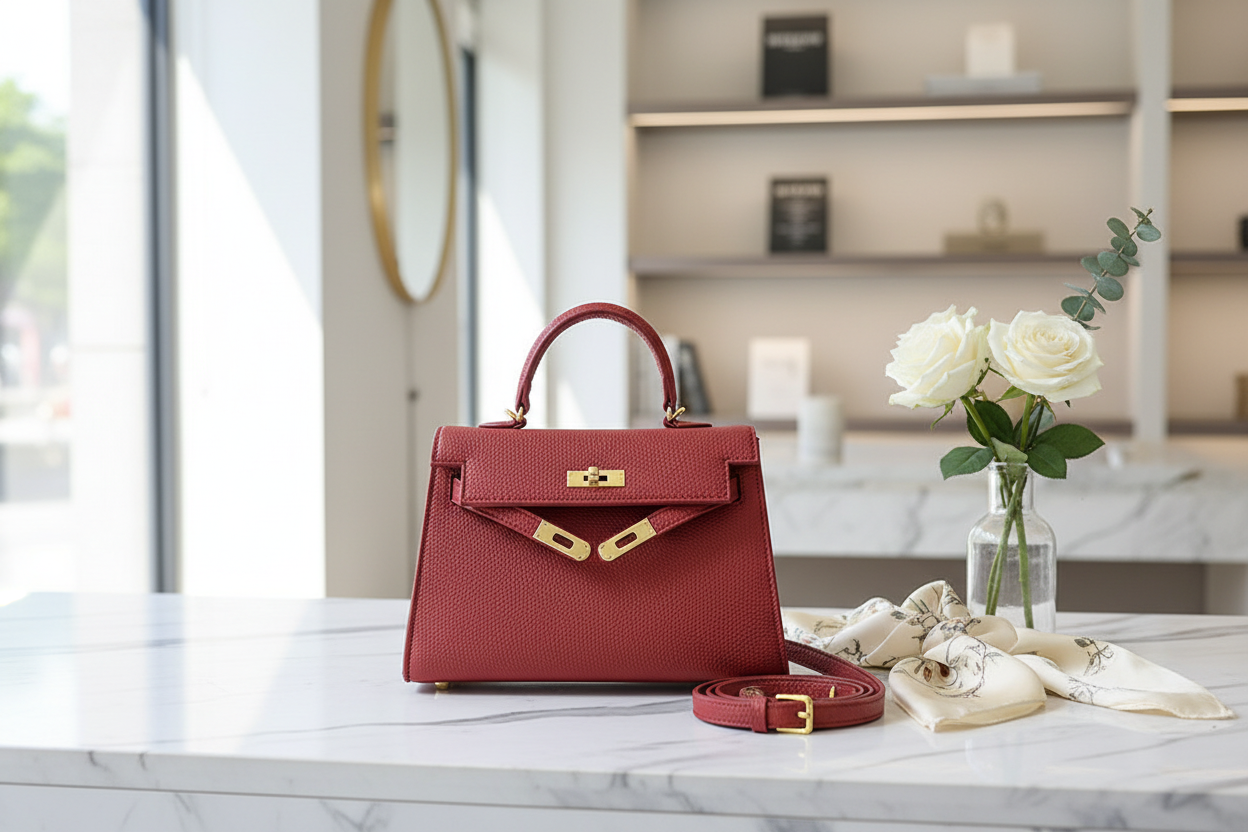 Elegant Red Luxury Handbag