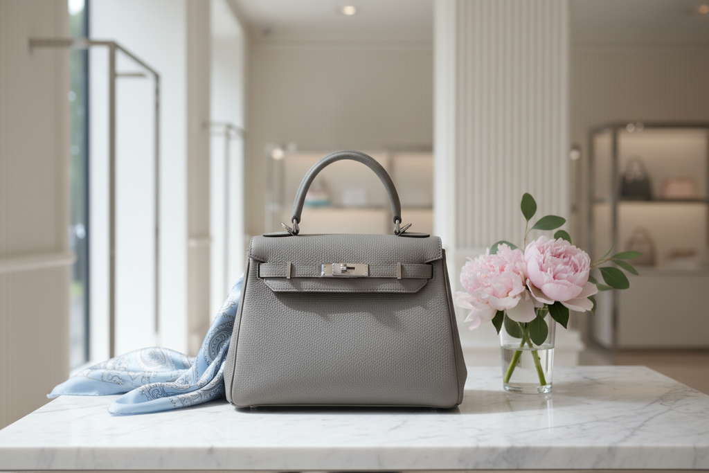 Grey Luxury Handbag